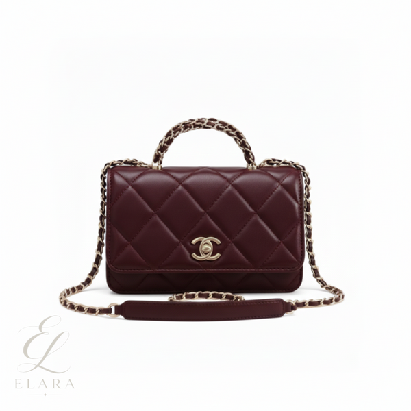 Chanel | Mini Top Handle Shoulder Leather Bag