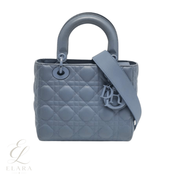 Dior | Lady Tote Blue Cannage Leather Bag