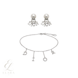 Dior | Letter Charm Necklace Silver – product image 1