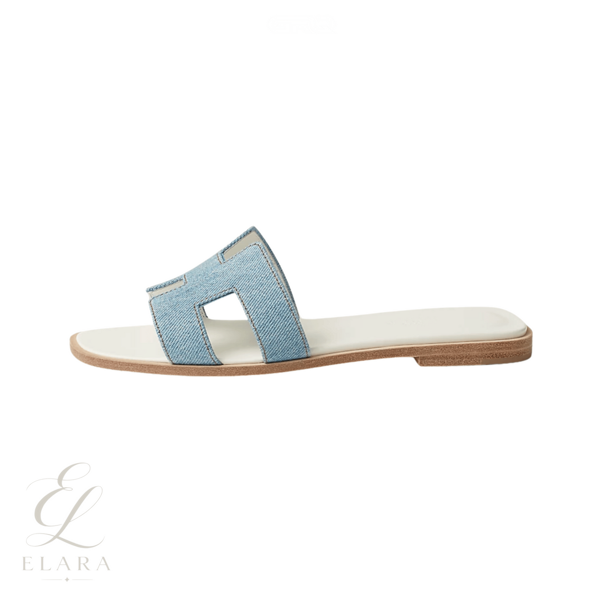Hermès | Oran Slides – Light Blue – product image 1