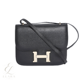 Hermès | Constance Mini 18 Shoulder Black Epsom Leather Gold-Plated "H" Clasp Closure Bag – product image 1