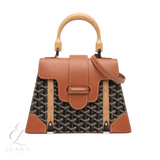 Goyard | Saïgon Structuré Mini Black Bag – Tan – product image 1