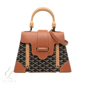 Goyard | Saïgon Structuré Mini Black Bag – Tan – product image 1