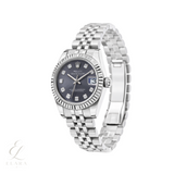 Rolex | Datejust Oystersteel Purple Dial Watch – product image 2