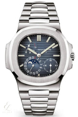 Patek Philippe | Nautilus Dark Blue Dial Silver Tone Watch – product image 2