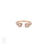Messika | Pavé Bangle Ring Pink Gold Diamonds Jewelry – Rose Gold – product image 3