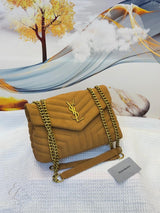 Saint Laurent | Loulou Matelassé Cheddar Leather Bag – product image 4