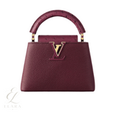 Louis Vuitton | Capucines East-West Mini Crinkled Grenat Red Leather Gold-Toned Hardware Bag – product image 1