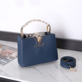 Louis Vuitton | Capucines Taurillon Bag – Navy Blue – product image 4