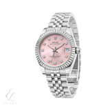 Rolex | Datejust Pink Dial Fluted Bezel Jubilee Watch – product image 2