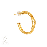 Dior | CD Chain Hoop Earring Gold – product image 3