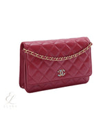 Chanel | Classic Quilted Red Leather Wallet – product image 2