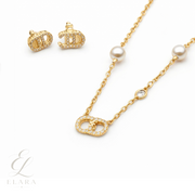 Chanel | Lune Gold Finish Resin Pearls Crystals Jewelry – product image 1