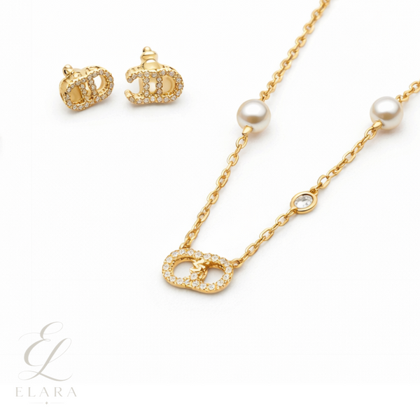 Chanel | Lune Gold Finish Resin Pearls Crystals Jewelry