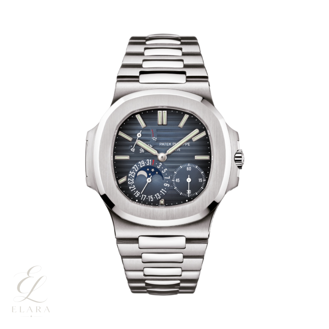 Patek Philippe | Nautilus Moon Phase Blue Dial Watch – product image 1
