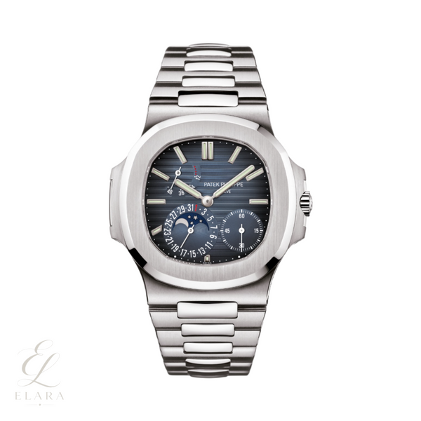Patek Philippe | Nautilus Moon Phase Blue Dial Watch