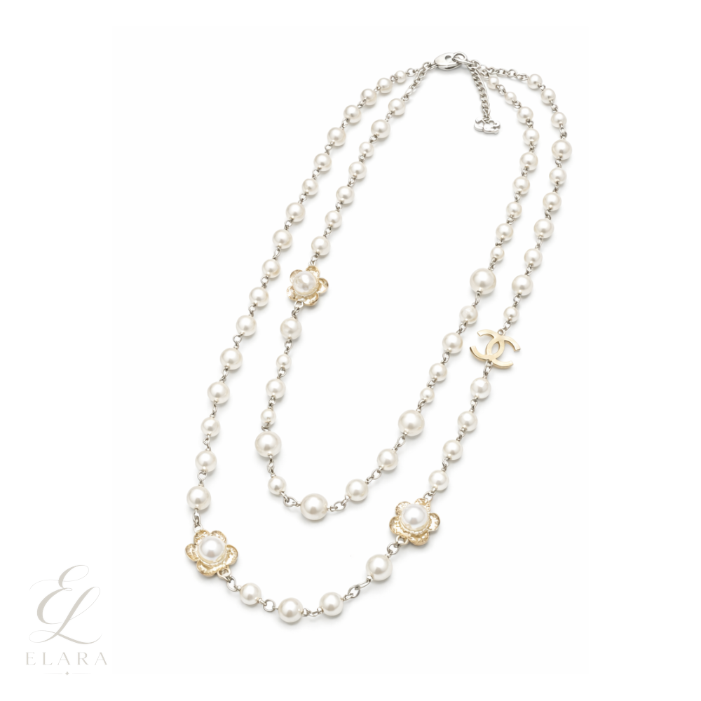 Chanel | CC Logo Multi Stone Brooch Set Gold Finish – product image 1