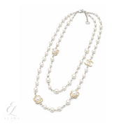 Chanel | CC Logo Multi Stone Brooch Set Gold Finish – product image 1