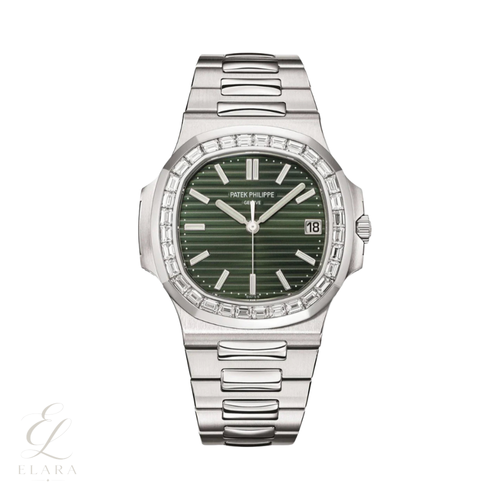 Patek Philippe | Nautilus Green Dial Silver Tone Watch – product image 1