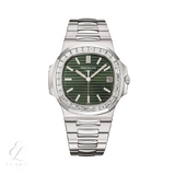 Patek Philippe | Nautilus Green Dial Silver Tone Watch – product image 1