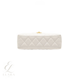 Chanel | Kelly Nano Calfskin Bag – White