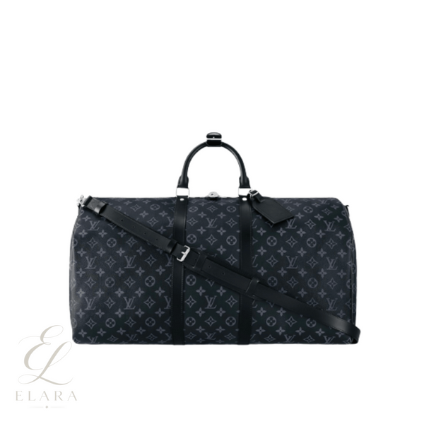 Louis Vuitton | Keepall Bandoulière 55 Duffel Monogram Eclipse Canvas Bag