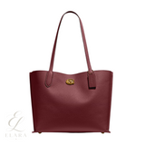 Coach | Willow Tote Signature Canvas Brick Bag – Red – product image 1
