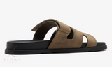 Hermès | Chypre Brown Suede Slides – product image 3