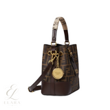 Fendi | Boston 365 Medium Brown Bag – Black