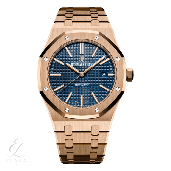 Audemars Piguet | Selfwinding Pink Gold Blue Dial Watch – Rose Gold