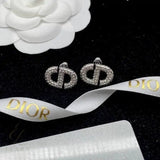 Dior | Crystal Stud Earring Silver – product image 5