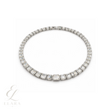 Dior | Solitaire Crystal Necklace And Bracelet Set Silver – product image 3