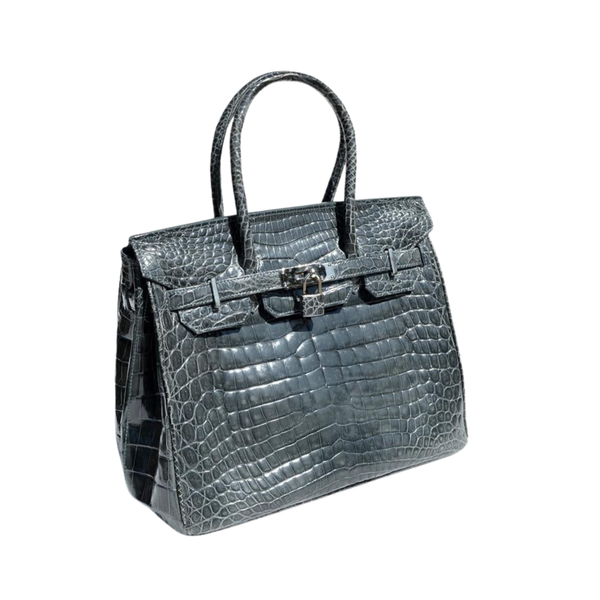 Hermès | Birkin 25 Black Matte Alligator Bag