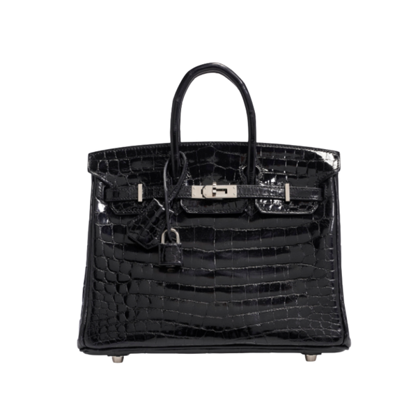 Hermès | Birkin 35 Crocodile Silver Lock Bag