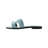 Hermès | Oran Mint Goatskin Slides – product image 1
