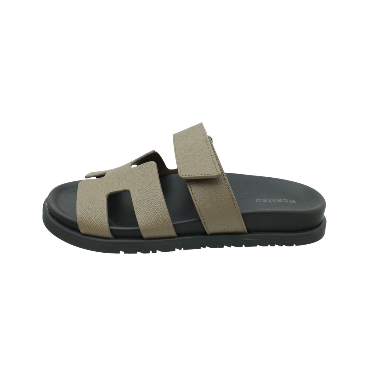 Hermès | Chypre Etoupe Calfskin Slides – product image 1
