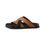 Hermès | Chypre Orange Leather Slides – product image 1