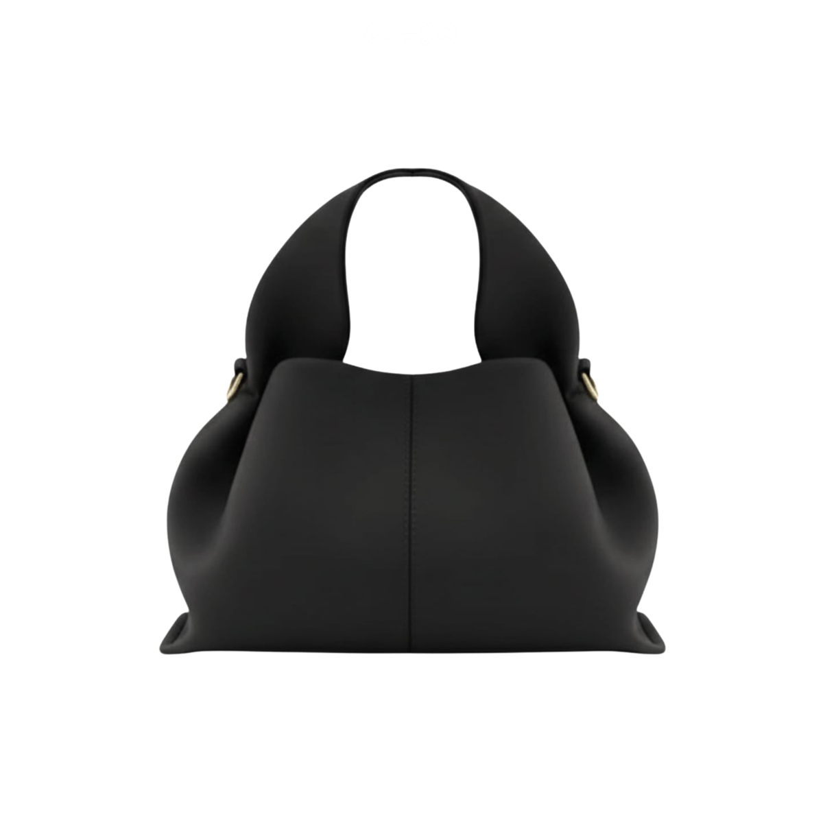 Polène | Numéro Dix Smooth Black Leather Bag – product image 1