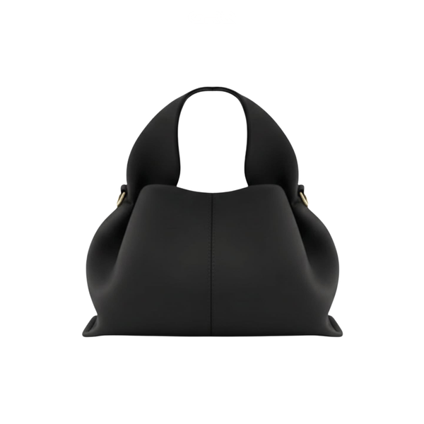 Polène | Numéro Dix Smooth Black Leather Bag