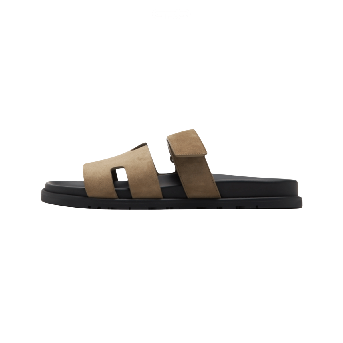 Hermès | Chypre Brown Suede Slides – product image 1
