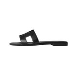 Hermès | Oran Black Crystal Embellishments Slides – product image 1
