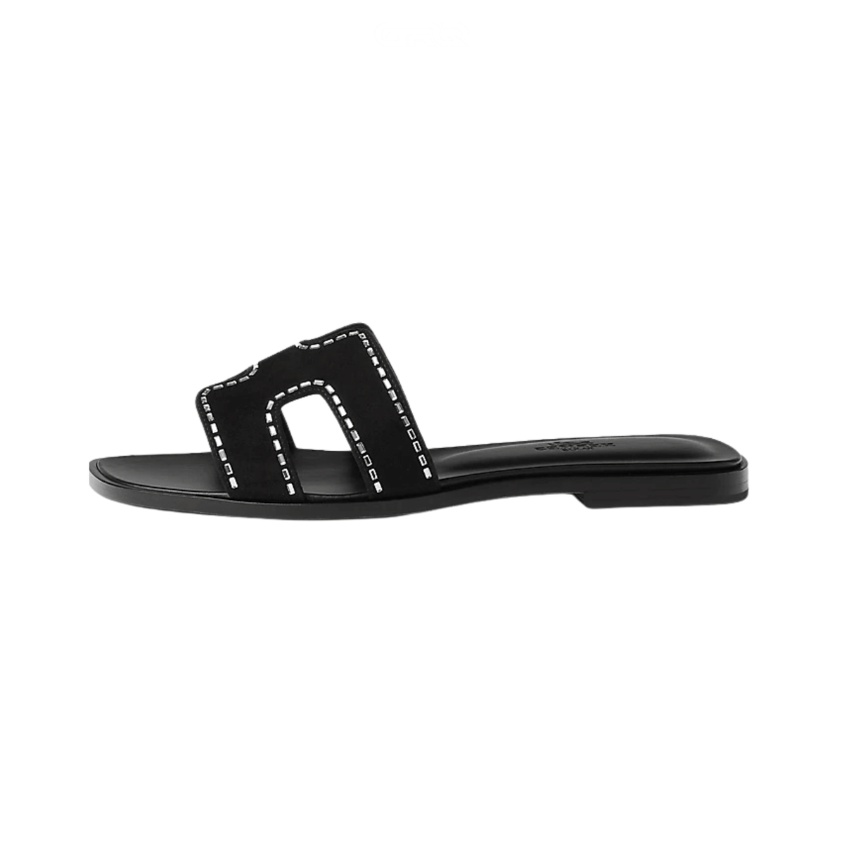 Hermès | Oran Black Studded Slides – product image 1