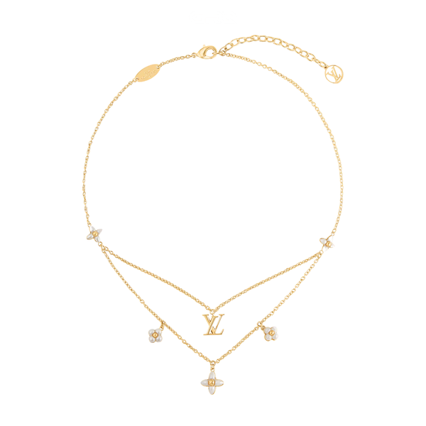 Louis Vuitton | Gold LV Floragram Necklace