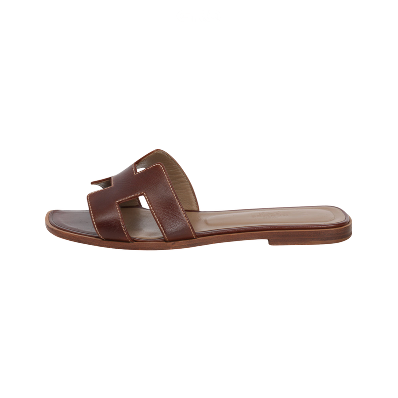 Hermès | Oran Slides – Dry Brown – product image 1