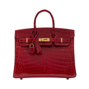 Hermès | Birkin 30 Made From Shiny Niloticus Crocodile Leather Deep Bag – Red – product image 1