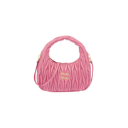 Miu Miu | Wander Shoulder Matelassé Nappa Leather Bag – Pink – product image 1