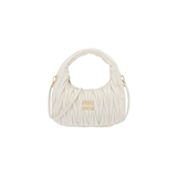 Miu Miu | Wander Shoulder Matelassé Nappa Leather Bag – White – product image 1