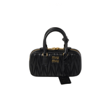 Miu Miu | Arcadie Matelassé Nappa Leather Bag – Black – product image 1