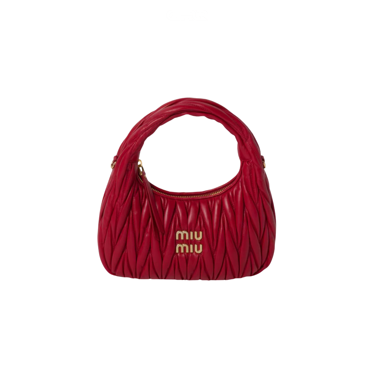 Miu Miu | Wander Shoulder Matelassé Nappa Leather Bag – Red – product image 1