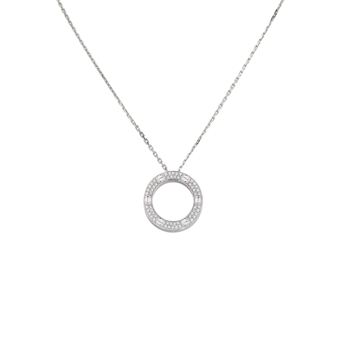 Cartier | Love Pendant Paved Necklace – product image 1